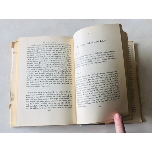 Vintage 1956 The Castle HC Book Kafka Das Schloss Translation Salter Knopf USA - Picture 16 of 16